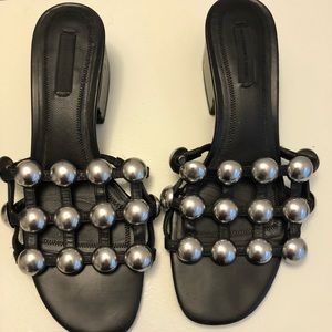 Alexander Wang Dome Lou Studded Sandal size 37 1/2